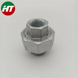 Mamelons de tuyaux en acier au carbone A105 Filetage NPT Raccords coudés filetés galvanisés Raccords de tuyaux SW CL3000 - Product Image 5