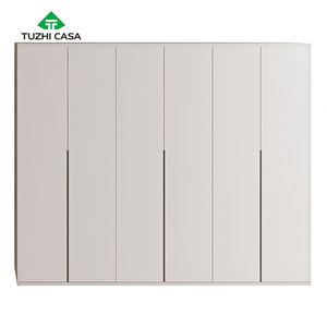 Bedroom Modern Wooden <strong>Wardrobe</strong> with Foldable and Extendable Features Combination Closets for Clothes - Product Image 3