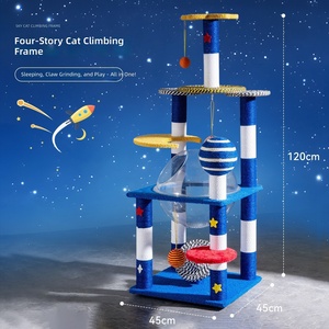 Árbol rascador para gatos de uso doméstico, columna alta, con <span class=keywords><strong>nido</strong></span> especial integrado, universal para las cuatro estaciones, cápsula espacial para gatos - Product Image 5