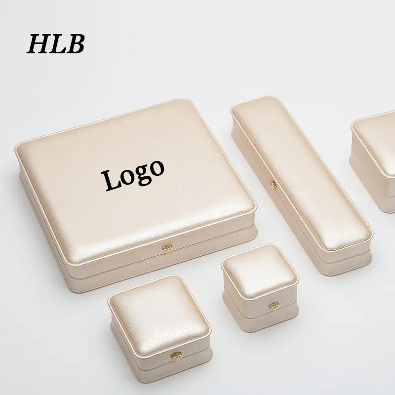 Groothandel Factory Custom Logo Luxe Sieraden Verpakking Geschenkdozen Met High End Pu Kunstleer