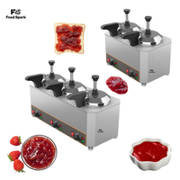 Réchauffeur de fromage Nacho 2L * 3 Distributeur de fromage 30ML/Pompe pour sauce au chocolat de restaurant Machine de remplissage