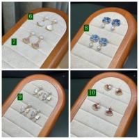 Boucles d'oreilles en perles d'eau douce, boucles d'oreilles en argent sterling 925, boucles d'oreilles clous en perles, ensemble de créoles en argent sterling, clous en argent sterling 925
