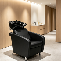 Fauteuil de lavage moderne avec bac en céramique, robuste, pour salon de coiffure et spa