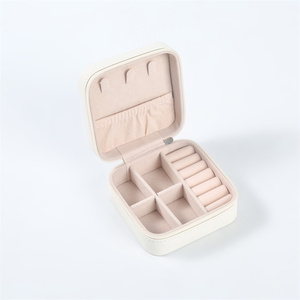 LG7204B Hot Sale in Stock Jewelry <strong>Box</strong> Travel Luxury Small Jewelry Storage Case PU Leather Elegant <strong>Earring</strong> Ring <strong>Holder</strong> <strong>Box</strong> - Product Image 1