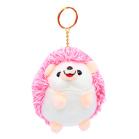 Porte-clés en peluche hérisson mignon, mini pendentif pour sac d'école pour enfants, anneau porte-clés, animal en peluche, ornement suspendu, vente en gros d'usine