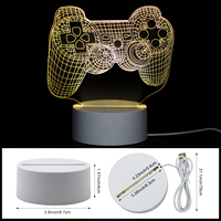 Vente en gros de bases lumineuses LED pour lampes de nuit en acrylique, lampes de nuit 3D, bases de lampes de nuit en acrylique LED multi-éclairage