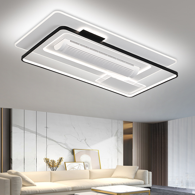 Designer Fan Light Hotel Bedroom Decorative Recessed Smart Bladeless Ceiling Fan With Light And Remote · image 5