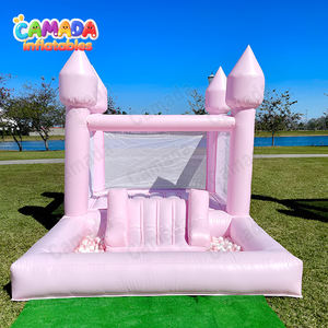 Toboggan gonflable populaire pour enfants, couleurs pastel, avec protection UV, matériaux ignifuges et imperméables, capacité de 800 kg, idéal pour les fêtes - Product Image 3