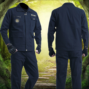 Tuta da lavoro in puro cotone da uomo primavera e autunno tuta da lavoro ispessita, auto riparazione saldatura abbigliamento da lavoro - Product Image 5