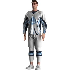 Uniformes Deportivos Sublimables al por Mayor, Material Dry-Fit para Adultos, Ropa para Niños, Jersey de Hockey sobre Hielo Personalizado - Product Image 5