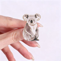 Ensemble d'épingles en émail Pingouin Koala, broche en alliage de zinc représentant des animaux sauvages, pour sac à dos, veste, chapeau, revers, accessoire de collection, cadeau