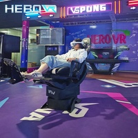 Simulateur de course VR HEROVR de qualité commerciale avec mouvement à 360° et structure en acier pour les salles de cinéma et les parcs d'aventure
