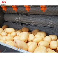 Volledig automatische machines voor de verwerking van verse aardappelchips, industriële productielijn voor diepvriesfrieten, chipsfriteuse