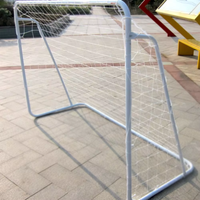 Filet de but de football en tube d'acier pliable portable SPT 7ft x 5ft avec équipement de cour de poteau