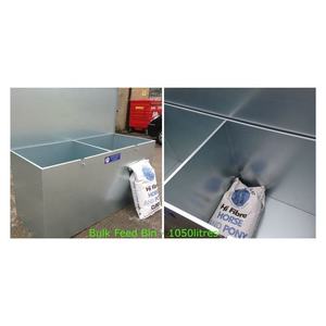 Contenitore per Mangime Animale in Metallo Zincato Resistente a 3 <span class=keywords><strong>Scomparti</strong></span>, Assemblabile, Tipo Cassa per Mangime Cavalli - Product Image 5