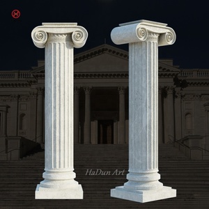 Đá cẩm thạch tự nhiên cột đám cưới rắn trụ cột - Product Image 1