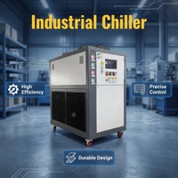 Refroidisseur d'eau industriel 2HP/5HP à économie d'énergie, refroidissement par eau et air, haute précision, équipement de refroidissement circulant 380V -20°C à 80°C