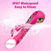 2-in-1 9-fach Starker Rabbit G-Punkt Vibrator Weibliches Sexspielzeug Realistischer Dildo Rabbit Vibratoren Sexspielzeug G-Punkt Anal-Vibrator für Frauen