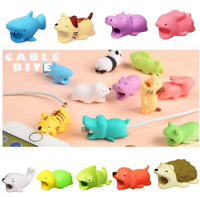 Housse de protection en silicone pour câble de données, en forme d'animal de dessin animé, flexible, pliable, anti-casse, livraison aléatoire pour salle de bain et salon