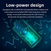 Lector de Microchip para Animales WYUAN 134.2KHz/125KHz, Etiqueta de Tubo de Biovidrio para Mascotas, Perros y Gatos, Escáner RFID para Etiquetas de Oreja de Animales, ISO11784/85 FDX-B EMID