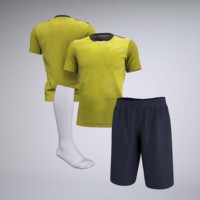 Camiseta de fútbol transpirable de secado rápido personalizada con sublimación térmica, uniformes de fútbol