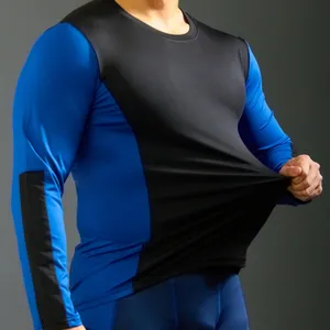 Nhà sản xuất Tùy Chỉnh Thiết Kế Nhanh Chóng Khô Phòng Tập Thể Dục Rash Guard Bjj Mens Dài Tay Áo Nén Hàng Đầu