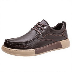 NUEVAS Zapatillas de Trabajo para Hombre con Punta Redonda y Cordones, de Cuero Vacuno de Grano Completo, Forro de Malla, Diseño Clásico Italiano, 2026, Venta al Por Mayor - Product Image 3