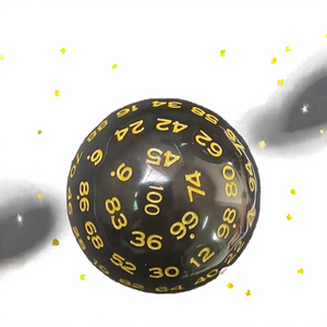 Vente en gros de dés polyédriques géants en acrylique D100 pour Dungeons and Dragons et grands jeux de rôle en plastique - Product Image 3