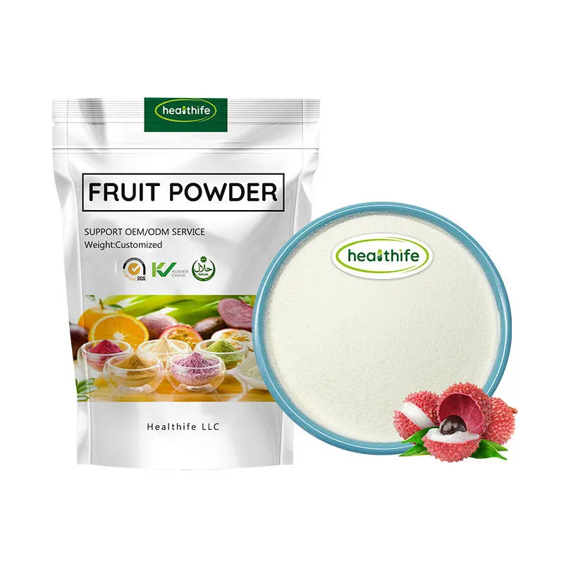 Polvere di frutta di Litchi essiccata polvere di Litchi di succo alimentare biologico naturale al 100%