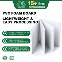 Panneau en mousse PVC à cellules fermées, blanc, rigide, léger, mat, surface lisse, imprimable, 10 mm, Jianguan, pour impression et affichage