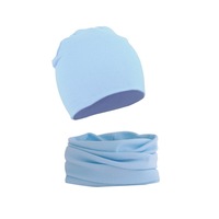 2Pcs/Set Set Topi dan Syal Rajut Custom Logo Huruf Warna Solid, Lembut, Elastis, Tahan Dingin, Dapat Disesuaikan