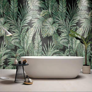 Panel de Pared de Piedra Sinterizada con Mosaico Personalizado, Textura Tropical de Lujo, Acabado Mate, 800*2600mm, para Sala de Estar de Villa - Product Image 2