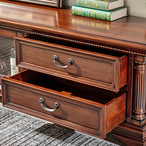 Nouveau meuble de salon en bois design meuble <span class=keywords><strong>TV</strong></span> en bois massif de style classique avec 4 tiroirs meuble <span class=keywords><strong>TV</strong></span> de salon - Product Image 4