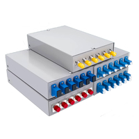 6 Port Fiber Optic Terminal Box 6 12 Port SC ST FC LC Fiber Optic Patch Panel with Single Mode Pigtail Adapter