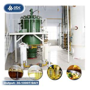 مصنع تكرير زيت كامل قابل للأكل وعباد الشمس الخام الصناعي عالي الإنتاجية لمعالجة الطهي ونخالة الأرز والبذور والأسماك - Product Image 1