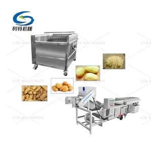 Automatic Complete Banana Chips Making Machine Potato Snacks Chips Production Line