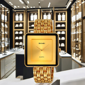 Montre-bracelet analogique à quartz <span class=keywords><strong>Skmei</strong></span> 2371 pour homme et femme, en acier inoxydable, étanche, style classique et luxueux, vente chaude - Product Image 6