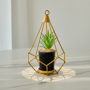 Décoration Artistique Moderne de Luxe Léger en Fer Forgé, Ornements Créatifs pour la Maison, Motifs Plantes/Fleurs pour Salon, Entrée, Salle à Manger - Product Image 3