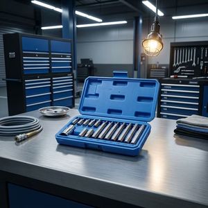 Ensemble d'outils de type T CRV de qualité supérieure, 15 pièces, outils compacts en acier allié, anti-salissure, pour la réparation de motos et la modification de vélos - Product Image 1
