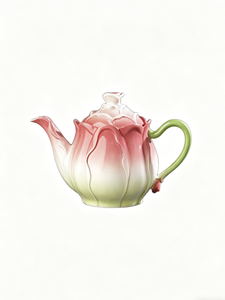 Teiera <span class=keywords><strong>da</strong></span> Viaggio in Stile Europeo <span class=keywords><strong>con</strong></span> <span class=keywords><strong>Fiori</strong></span>, Tazza <span class=keywords><strong>da</strong></span> Tè in Ceramica Cinese <span class=keywords><strong>con</strong></span> Coperchio per Caffè e Tè - Product Image 3