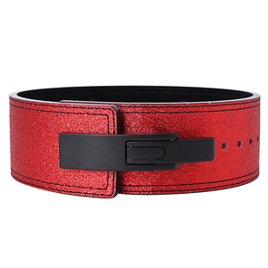 Women's Custom Logo Gym Glitter Weightlifting Powerlifting <b>Belt</b> Wholesale Fitness Cowhide Neoprene Leather Back Support Lever - Product Image 1