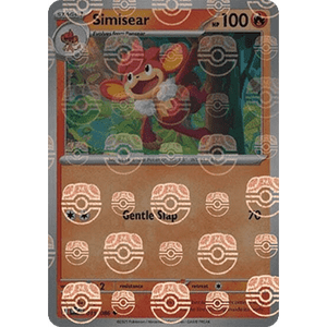 Simisear 073/086 Reverse Holo Pokeball Black Bolt JAP Jeu de cartes Pokémon Fabriqué en papier durable - Product Image 1