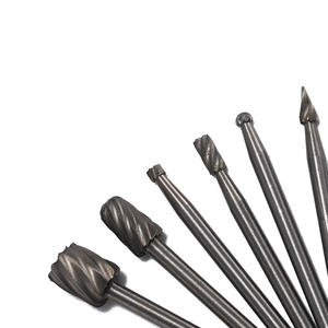 Juego de 6 fresas rotativas de acero de alta velocidad para amoladora eléctrica, accesorio para bricolaje, carpintería, lijado, recorte, tallado de madera y fresado. - Product Image 2