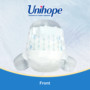 Unihope Tissu imprimé XL ultra épais pour couches pour adultes, doux, respirant, ultra absorbant, jetable avec protection anti-fuites 3D - Product Image 2
