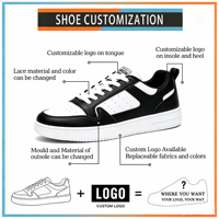 Chaussures de skate basses personnalisées style Air-Force