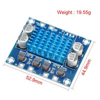 XH-A232 Class D digital audio power amplifier board HD audio amplifier module power supply 12-24V output 30W*2