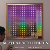 Guirlande lumineuse LED programmable par application, IP67, 400 LED, pour intérieur/extérieur, patio, texte DIY, pixels LED