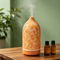 Diffuseur d'huiles essentielles électrique en céramique USB 200 ml, humidificateur d'air ultrasonique en céramique avec télécommande