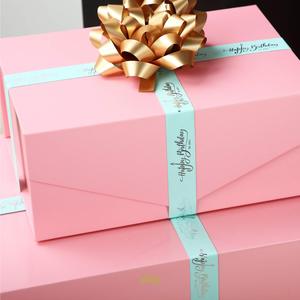 Custom Pink Paper Box Package Hair Wig Boxes Magnetic Gift Packaging Boxes With Logo