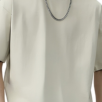 Pull-over en coton mélangé style vintage Emperor Paul pour homme – Léger, décontracté, à manches courtes, tendance, coupe ample, style jeune, anti-humidité